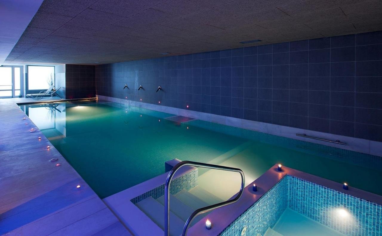 Circuito de aguas termales mineromedicinales en el Balneario de Areatza, Vizcaya, País Vasco